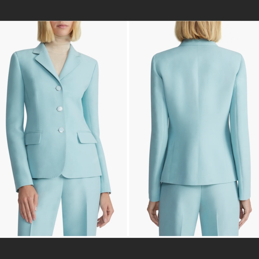 LAFAYETTE 148 Academy Three-Button Wool & Silk Blazer Size 6 SOLD OUTT